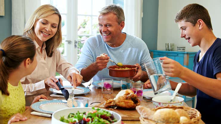 Image for Family Has Rule Where They Don’t Eat Cell Phones At Dinner