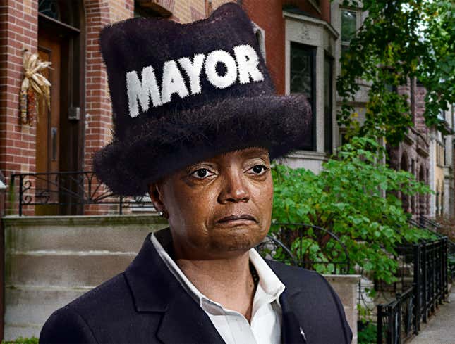 Image for article titled Lori Lightfoot Solemnly Removes Official Mayoral Jamiroquai Hat